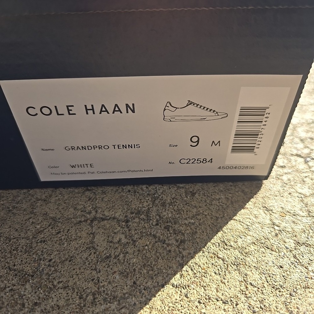 Cole Haan Men's Grandpro Tennis Sneaker Leather C22584 White US 9M  EU 42 - Picture 7 of 9